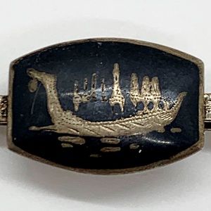 Vintage Accessories - VINTAGE SIAM STERLING NIELLOWARE TIE BAR CLIP Vintage Accessories - VINTAGE SIAM STERLING NIELLOWARE TIE BAR CLIP